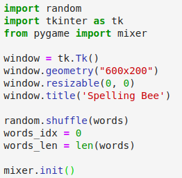 Simple Python app for Spelling bee | by Daeshik Choi | python-examples |  Medium