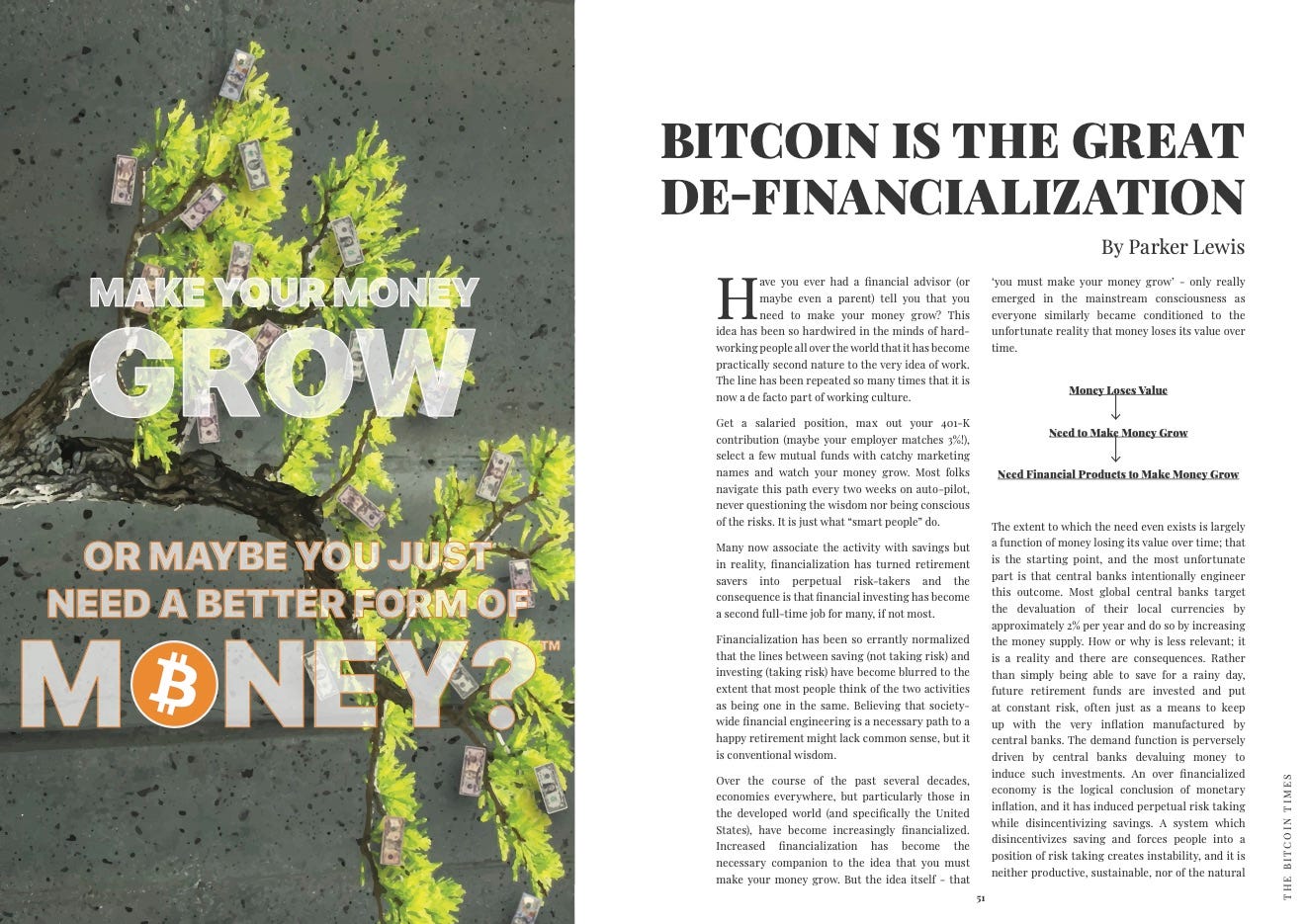 Bitcoin is the Great Definancialization | by Parker Lewis | The Bitcoin  Times | Medium