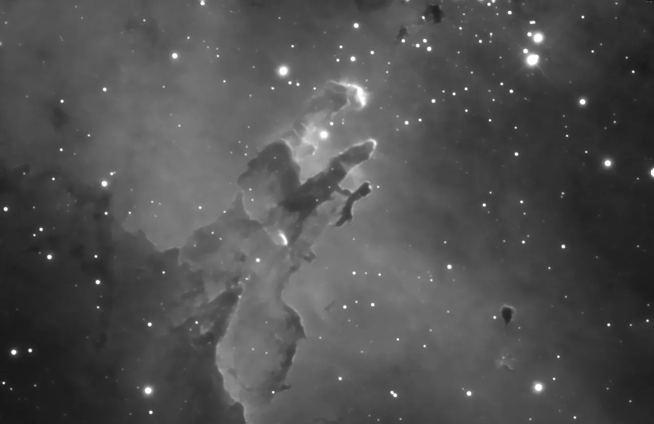 Space in white and black