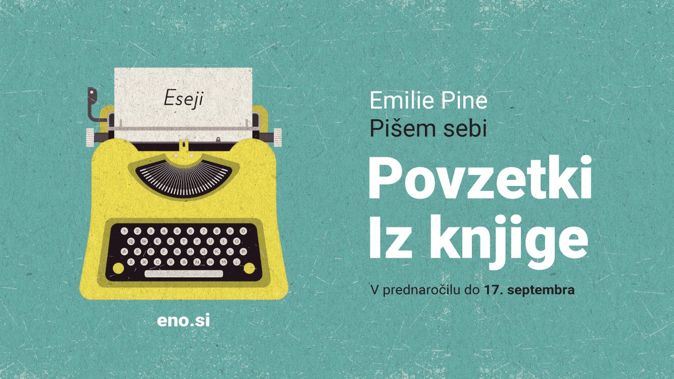 Pišem sebi. Eseji | by Eno | Enovice | Medium