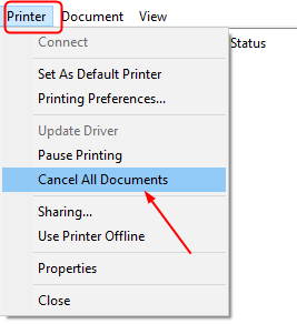 Cancel All Documents