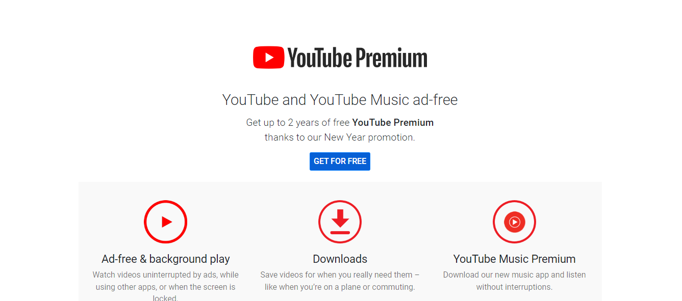 YouTube and YouTube Music Ad-Free: Get Up to 2 Years of Free YouTube  Premium | by Sophia Wilson | Medium