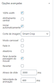 Figuras 10 e 11: Opções avançadas do plugin. Fonte: Autoria própria.