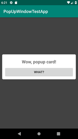 PopUpWindow in Android. Tutorial. Today we will consider such not quite… |  by Evan Bishop | Medium