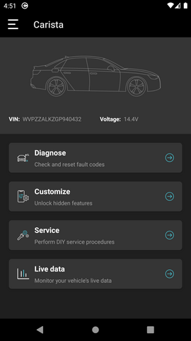 Carista OBD2 Bluetooth Adapter and App Diagnose Customize and Service your  Car