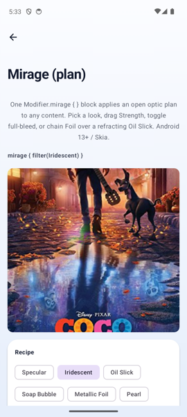 Mirage: Cloudy Grows from a Blur Library into a Graphics Effect Library