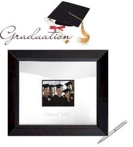 Modern Block White Signature Frame, by Carrie Leonardo