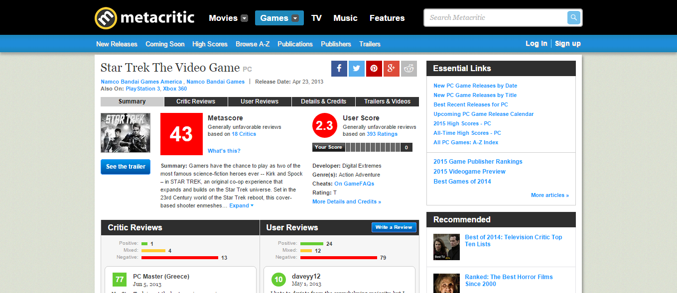 Metacritic and the Business of Games, by Michael R. Keller
