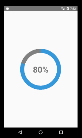 React Native percentage based progress circle ( no external library ...
