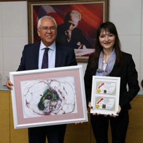 Karabağlar’da ebru, tezhip ve minyatür çalışmaları yapan ve geçtiğimiz aylarda belediye sanat…