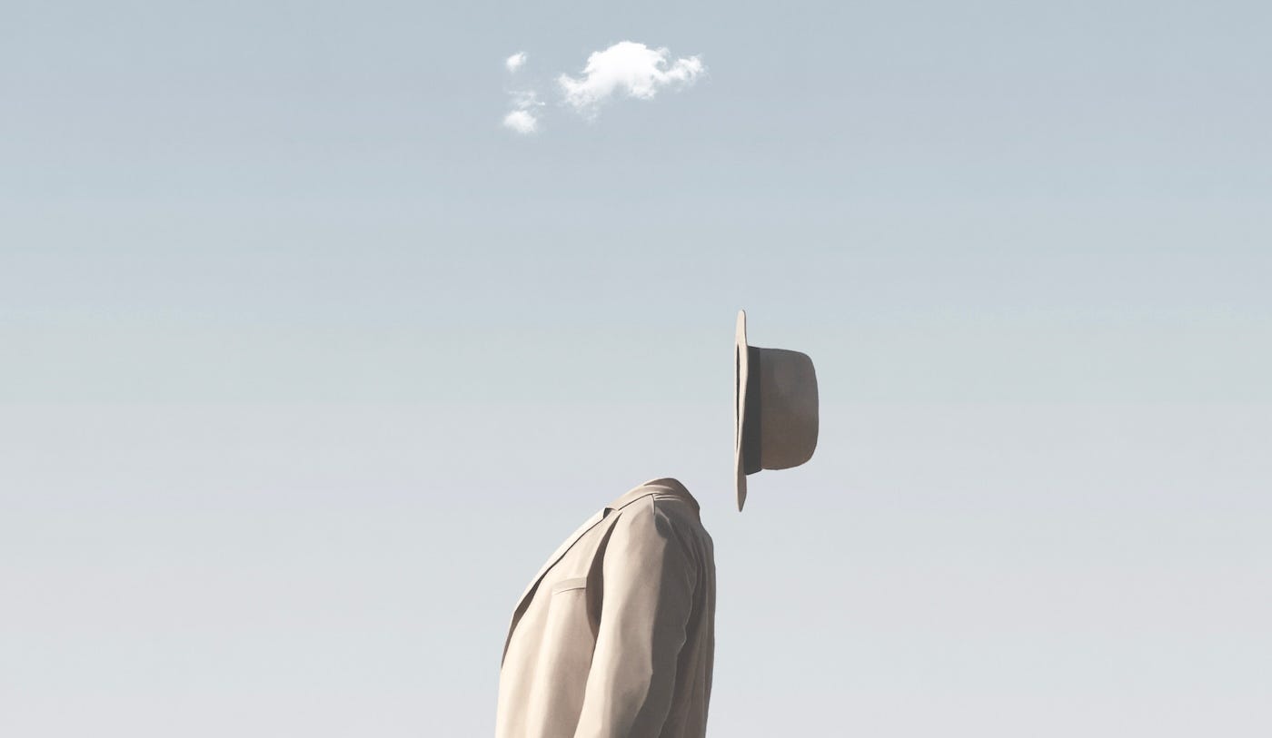 머리가 없는 사람의 그림 (끔찍하지는 않지만)