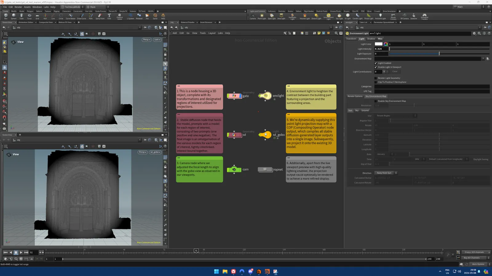 projection mapping houdini setup 3