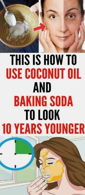 This is how to use coconut oil and baking soda to look 10 years younger ...