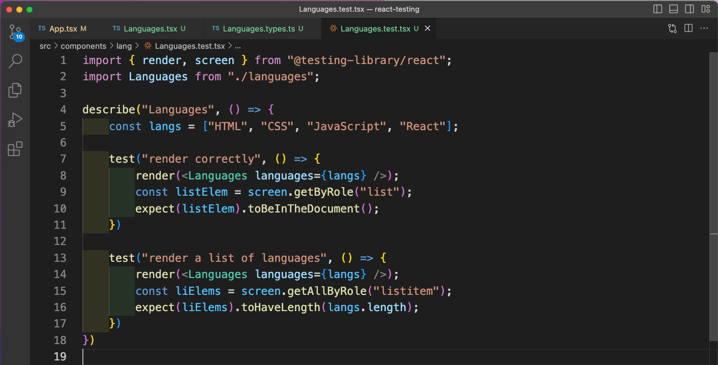React Testing with Jest and RTL in TypeScript | by Nabendu Biswas