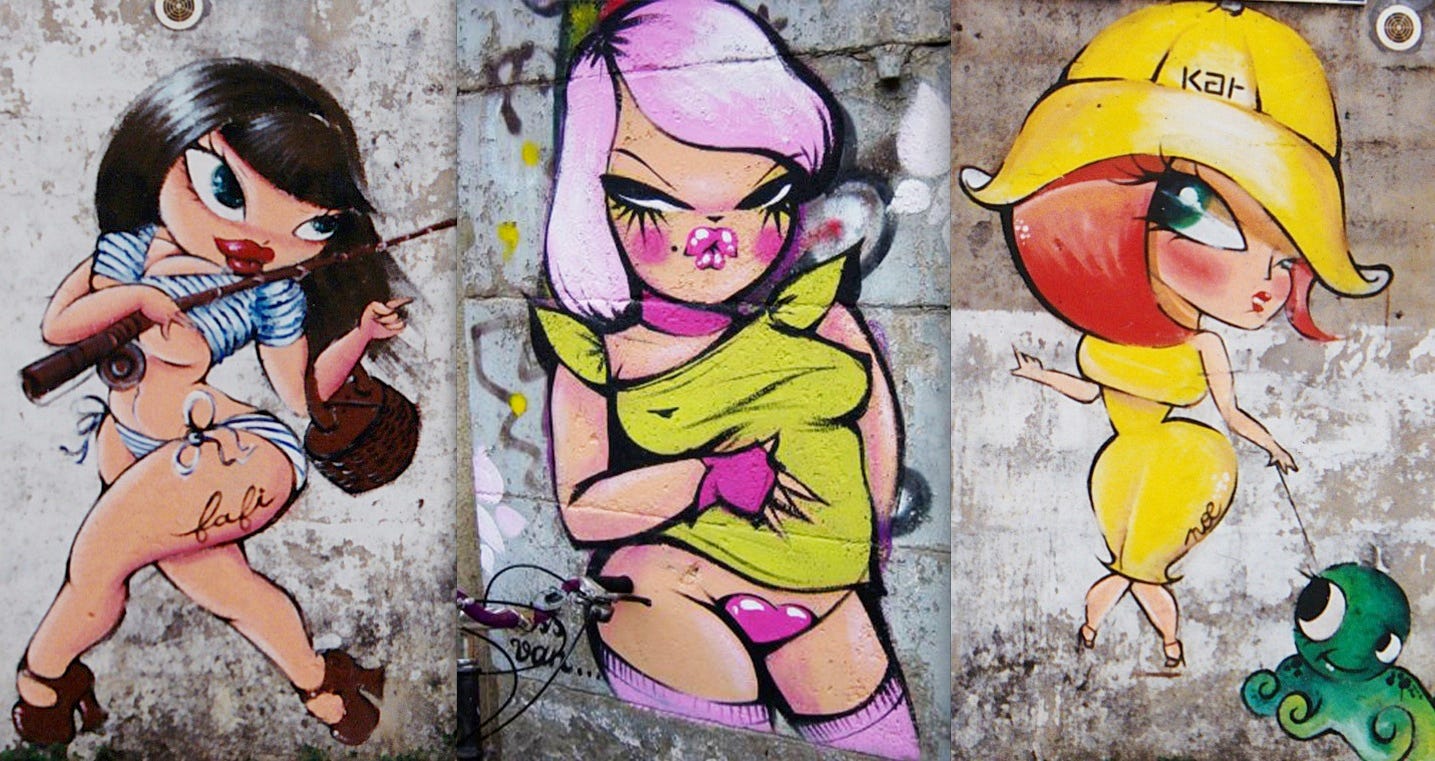 1435px x 761px - Bombshells: The Graffiti Art of Miss Van, Kat & Fafi* | by Paco Taylor |  Medium