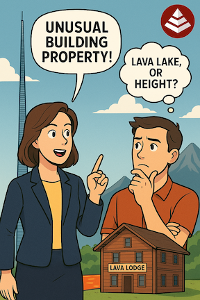 But… which building has an unusual property? 🤔