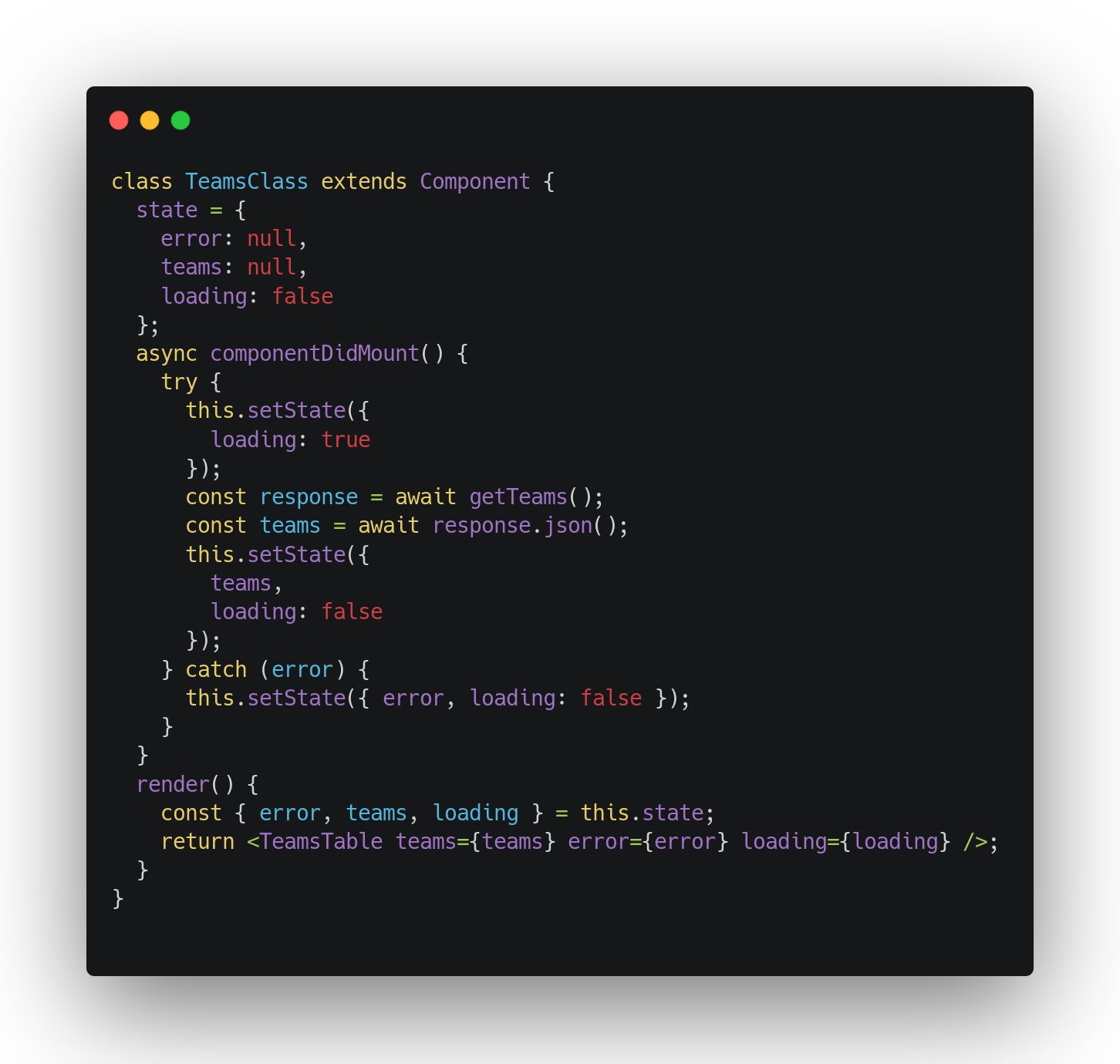 React class. React class