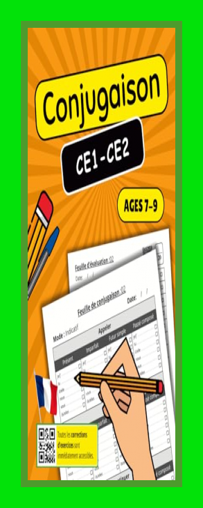 (Garland Descoteaux) Conjugaison CE1-CE2: Cahier d’Exercices Complet pour Maîtriser les Verbes…