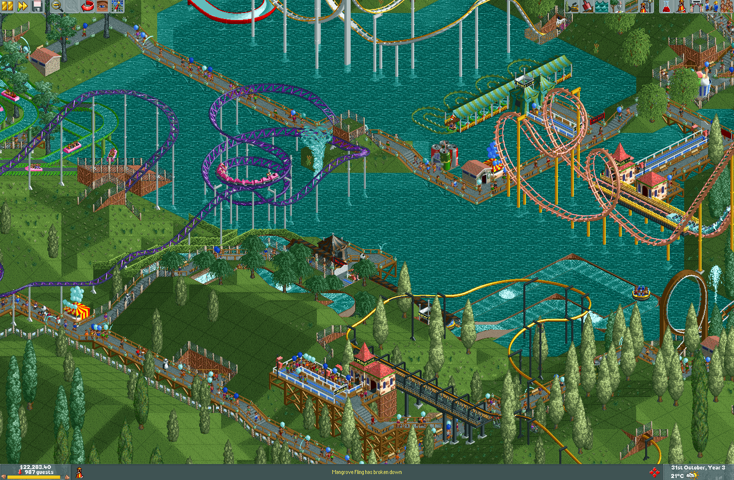 Roller Coaster Tycoon - Fan site  RollerCoaster Tycoon Fan site, Maps for  download