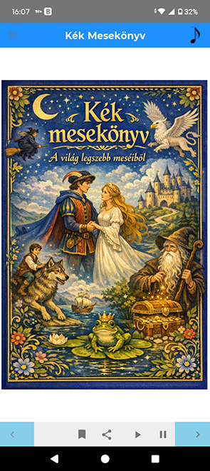 Kék Mesekönyv — Android alkalmazás