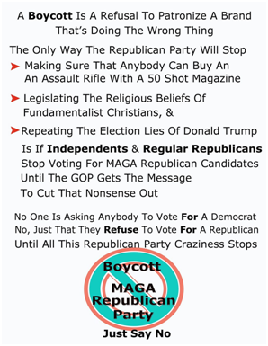Dems, Your Opponent Is NOT The Repub Party. It’s The TRUMP Party!