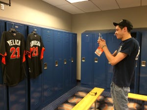 SNL Comedian Pete Davidson Surprises His Baseball Player Lookalike  Christian Yelich of Miami Marlins, by Joseph Cervone