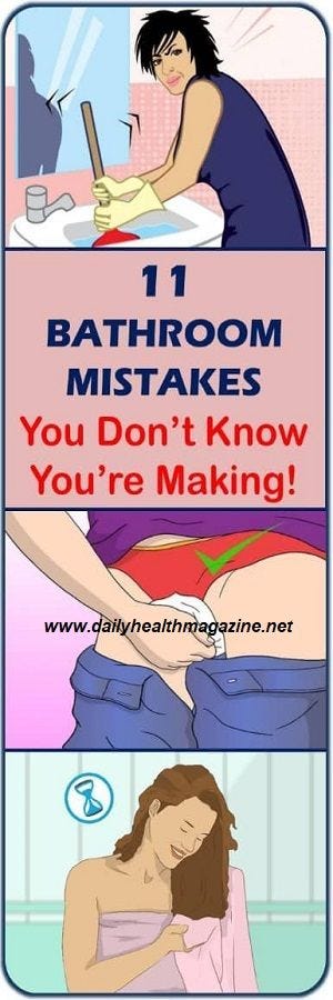 11 Bathroom Mistakes You Don’t Know You Are Making - Melani Ria - Medium