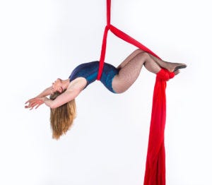 How I prepared for my first aerial silks performance