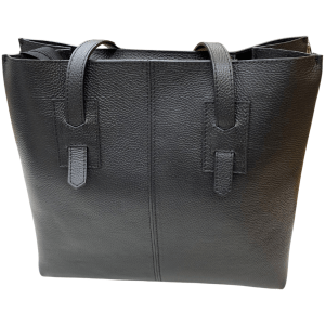 Leder Shopper-Tasche Laptop-Tasche Damen Siena Schwarz CHF179.00