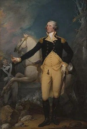 General George Washington at Trenton, by John Trumbull. Image: Wikipedia