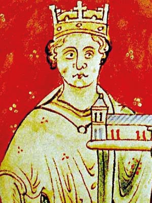 A portrait of King John by Matthew Paris, c. 1250 (Wikimedia Commons)
