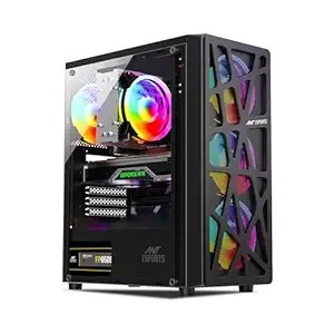 Ant Esports Elite 1100 Mid-Tower Computer Case/Gaming Cabinet — Black | Support ATX, M-ATX, ITX |…