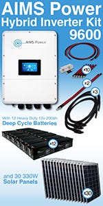 Hybrid Inverter Charger. 4.6KW Output 6.9KW Input Grid and Off Grid
