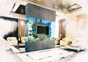 Dive into Aquatic Bliss: Trust Our Aquarium Installation Service - Red