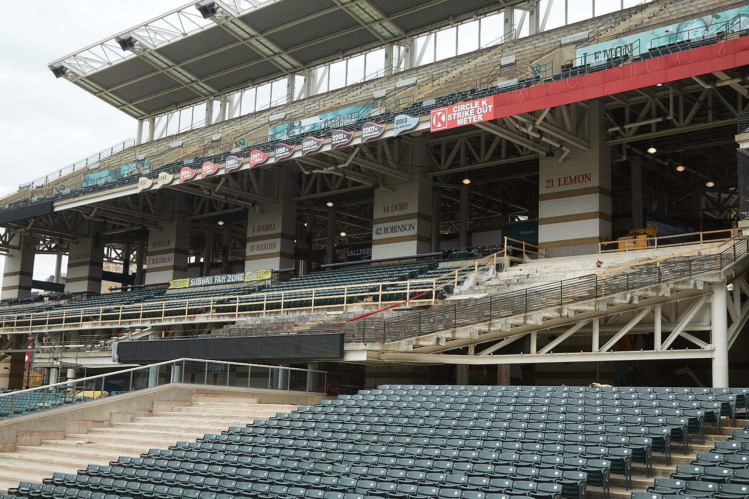 Photo Gallery: Progressive Field construction updates — new Gate C  concourse views, action shots and more, by Cleveland Guardians
