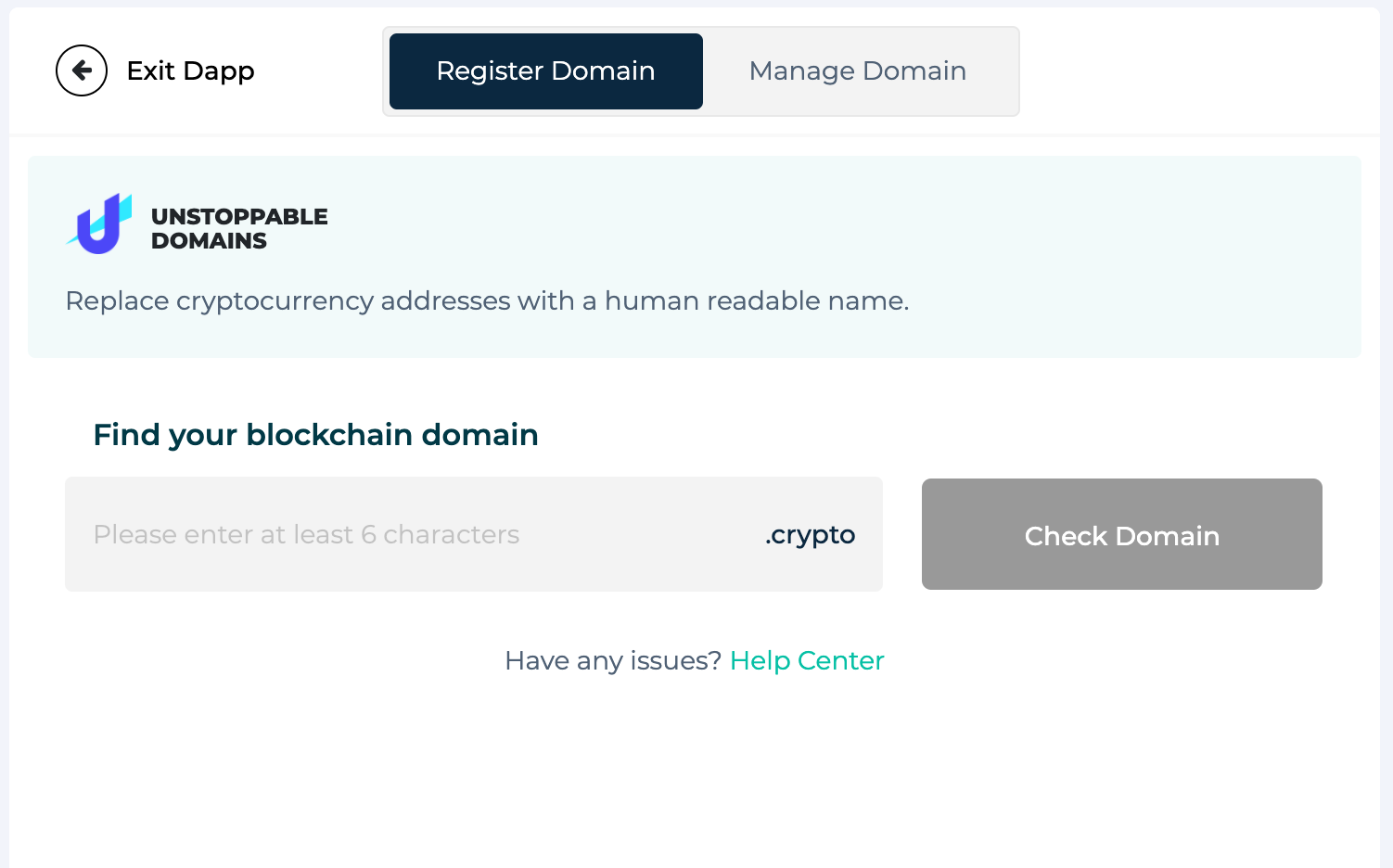Unstoppable Domains in MEW: Get a .Crypto Home for Your Assets and Content  | by MyEtherWallet | MEW Publications | Medium