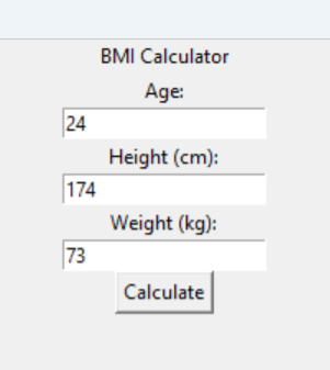Building a Simple BMI Calculator with Python and Tkinter | by ujjwal Sonkar  | Medium