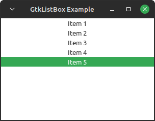 23 Gtk4 ตอน 3, GtkListBox. การสร้างรายการ หรือ List นั้นใน Gtk… | by ...