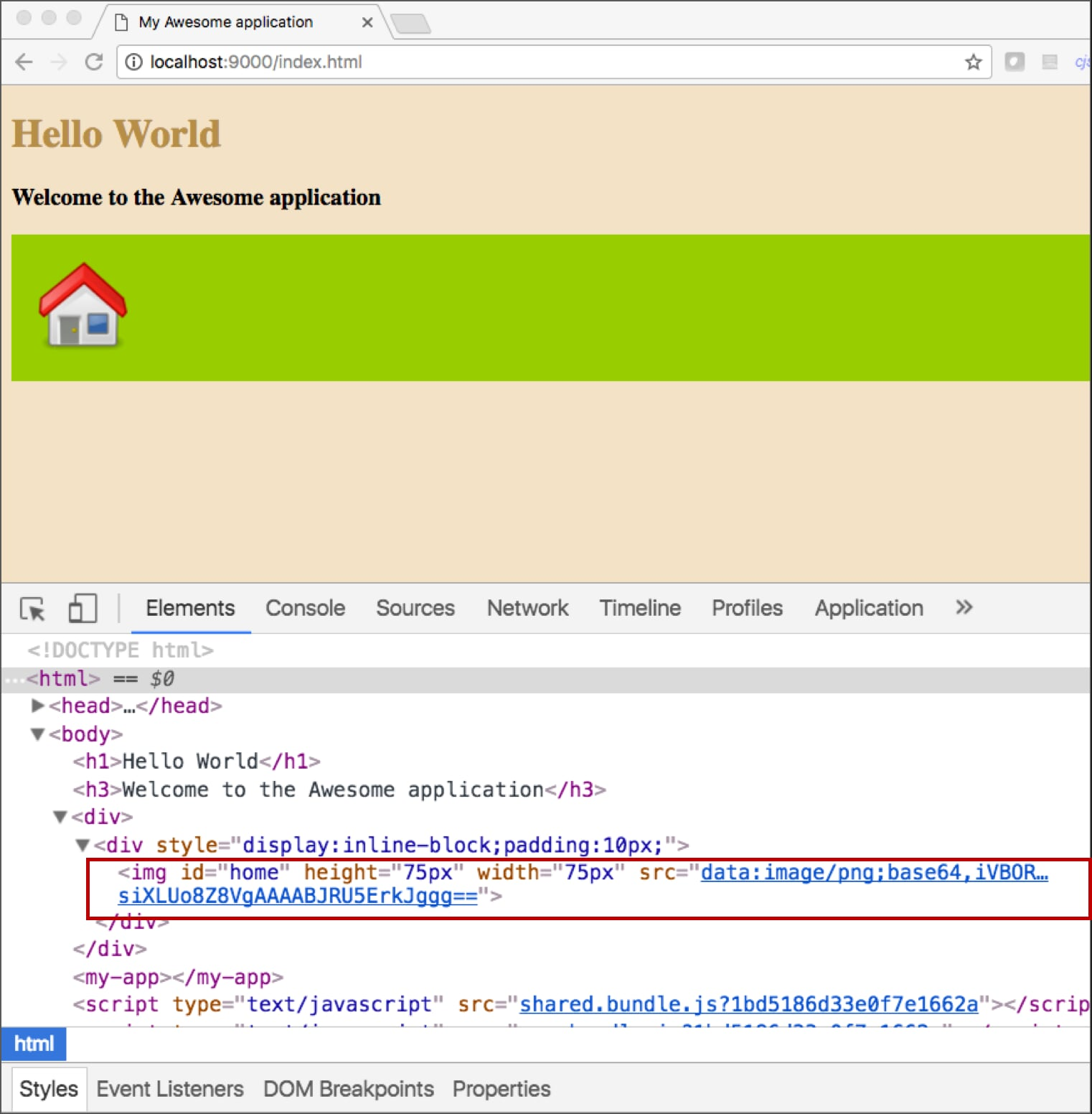Javascript url