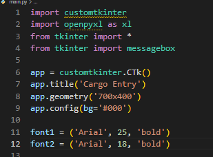 Simple Cargo App. I was using Python Tkinter. Tkinter is… | by Andrius |  Medium