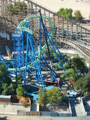 Goliath Roller Coaster Six Flags Magic Mountain