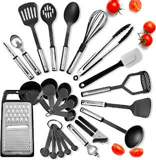 Farberware Professional 14-Pcs Kitchen Tool and Gadget Set, BPA-free,  Food-safe