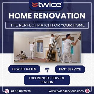 Where can I get affordable home renovation services in Pune ? | by Twiceservice | Medium