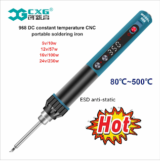 Mobile field repair demands soldering tools with superior portability and flexible power input.