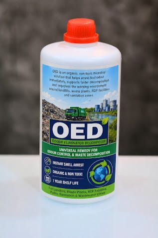 OED Odour Eliminator Decomposer — Advanced Organic Solution for Waste Odour Control & Faster…