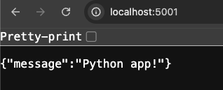 localhost response