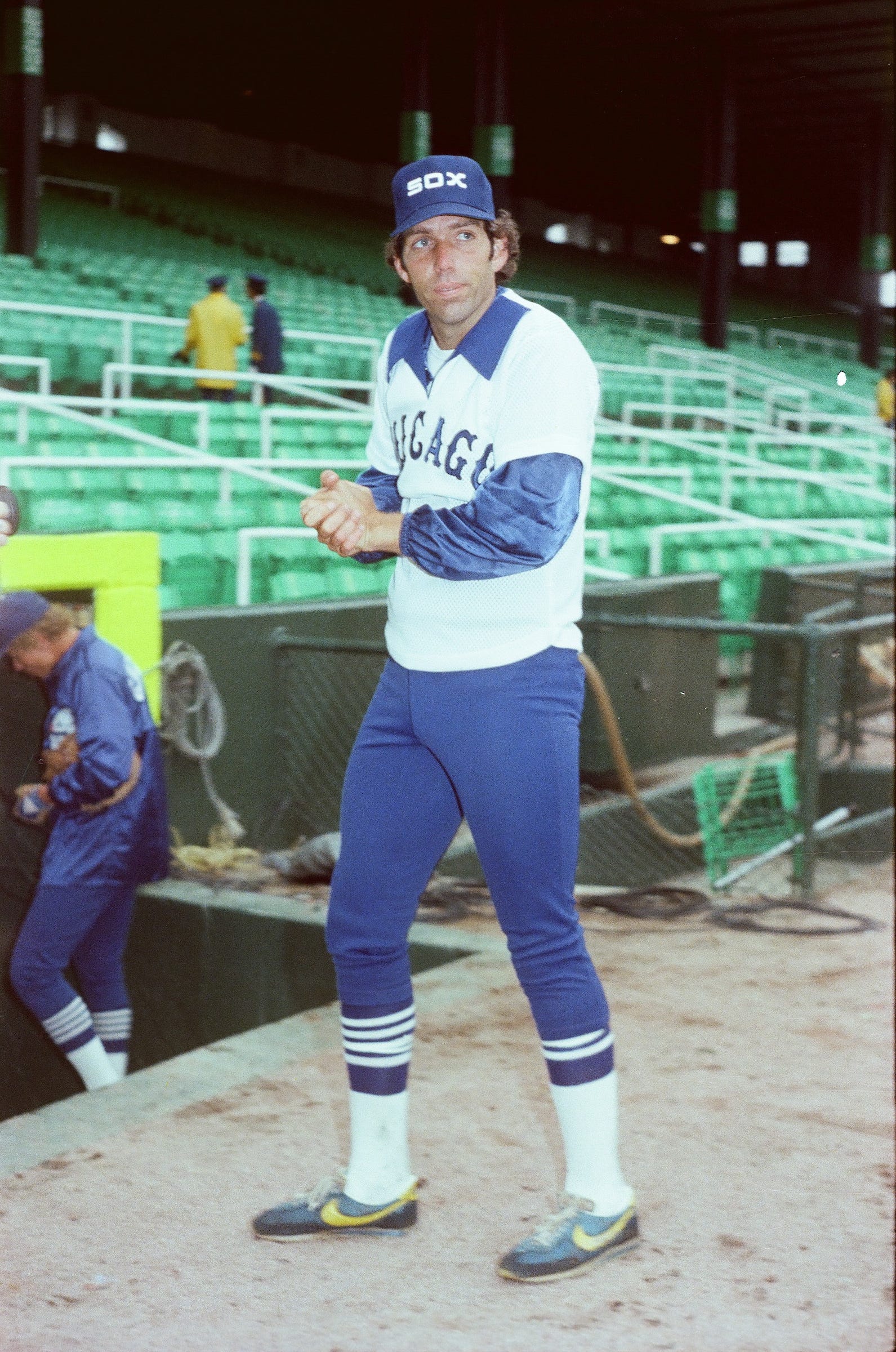 Ed Farmer Chicago White Sox 1980 Home Baseball Throwback 