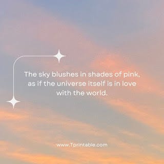 30 Best Pink Sky Quotes. There is a captivating enchantment that… | by  Pathumchathuranga | Medium