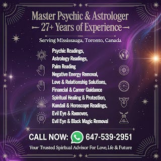 Trusted Psychic in Mississauga Offering Astrology and Psychic Readings
