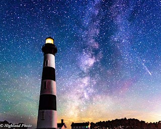 Chasing Stars and a Comet: Milky Way Photography at Bodie Island Lighthouse, Fall 2024